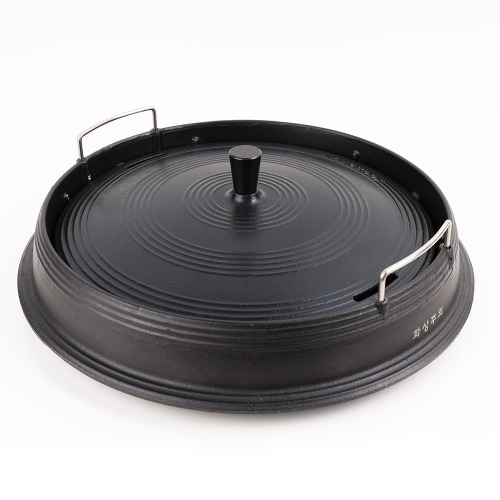 탈렌트쿡 솥뚜껑형 불판 소형 세트(가스용) 0735 / 고기 구이팬 프라이팬 캠핑, 1개 113,000원