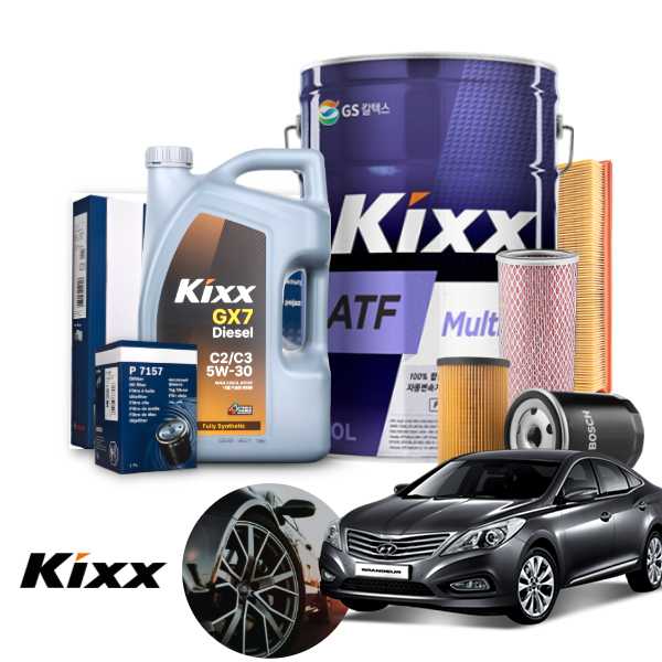 그랜저HG(11~16) 2.2d 디젤 킥스 GX7 디젤 5W30 엔진오일필터세트+오토미션오일 142,400원