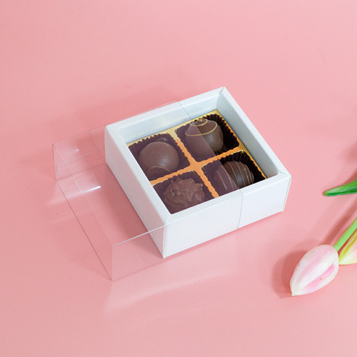 중앙패키지 투명 슬리브 초콜릿박스상자(내피포함)4구 10개 7,800원