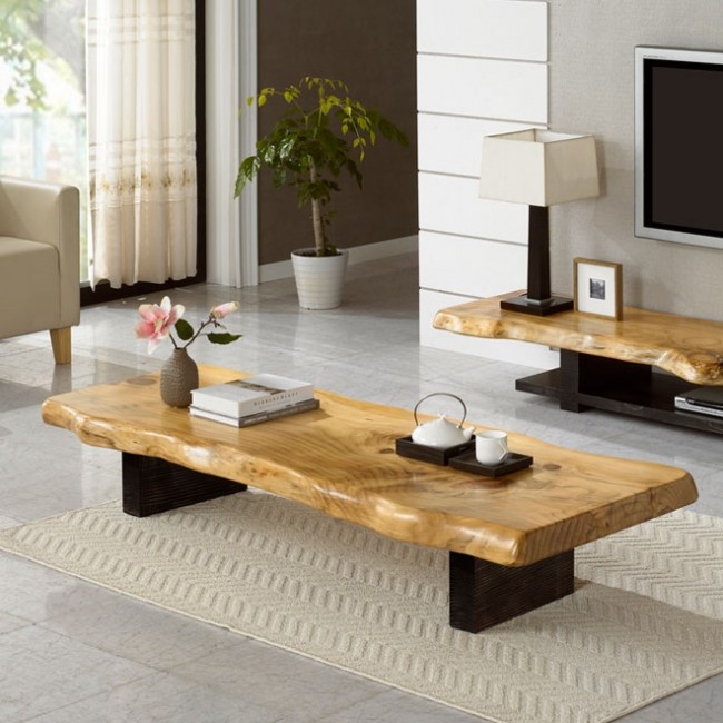 [마루엔개비]순 통원목 좌식테이블 좌탁 595,000원