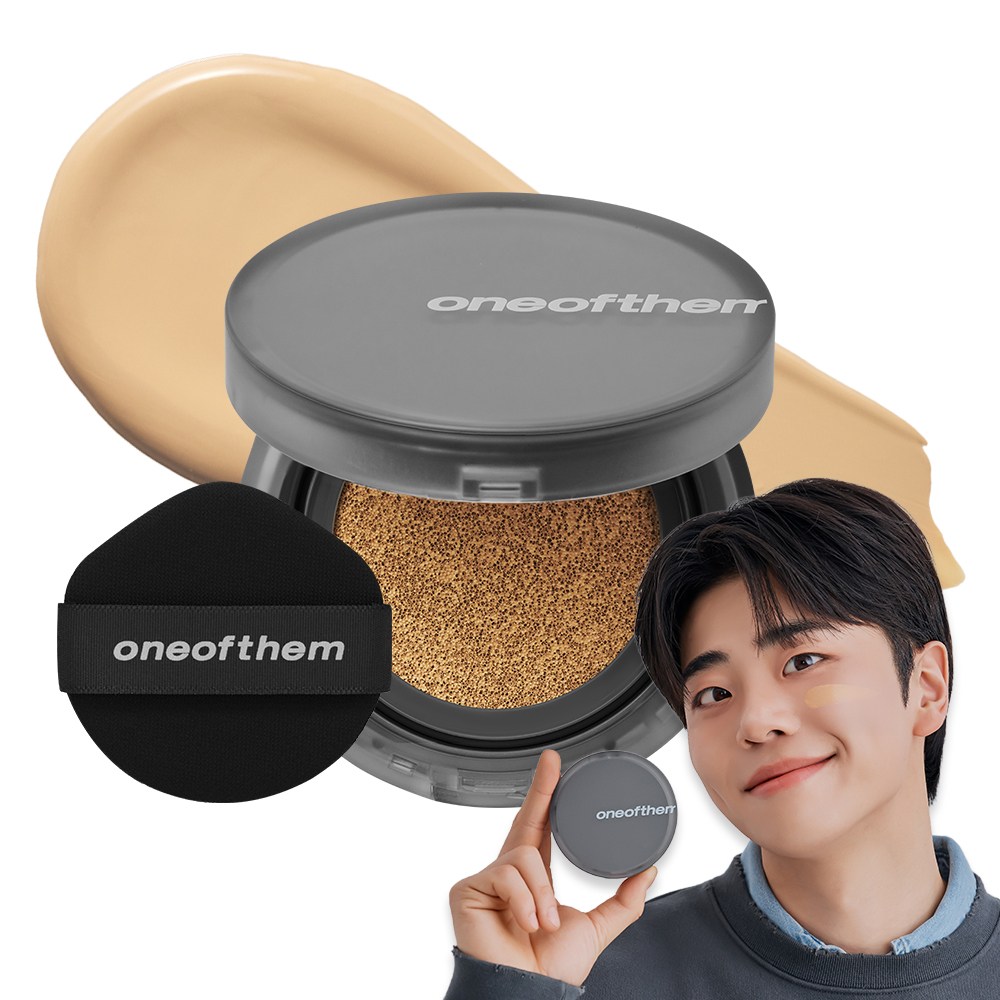 원오브뎀 드뗑 커버 쿠션 남자 파운데이션 내추럴 SPF+ PA++++ 12g, 001호 내추럴, 1개 25,670원
