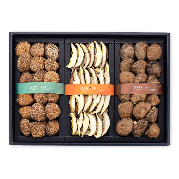 [장흥표고버섯]흑화고 혼합2호 선물세트, 1박스, 450g, 현재가 65,000원