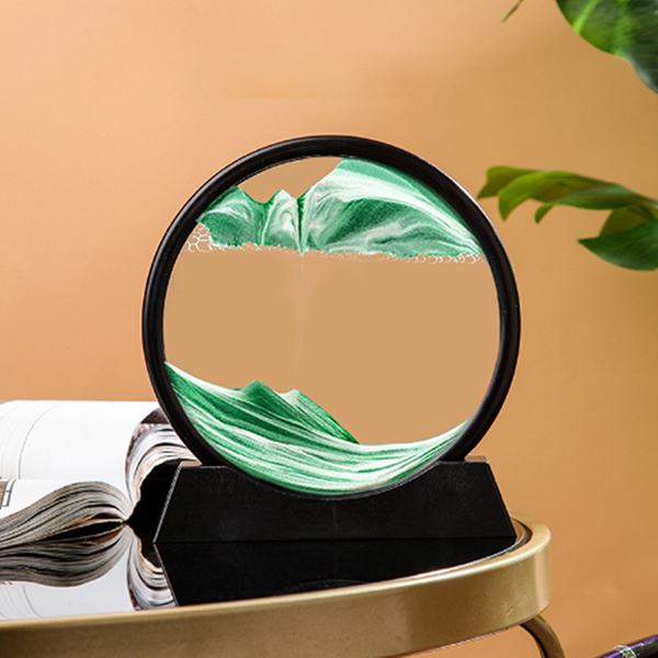 치프몰 움직이는 모래시계 샌드아트 원형 액자 모래멍 샌드멍 18,000원