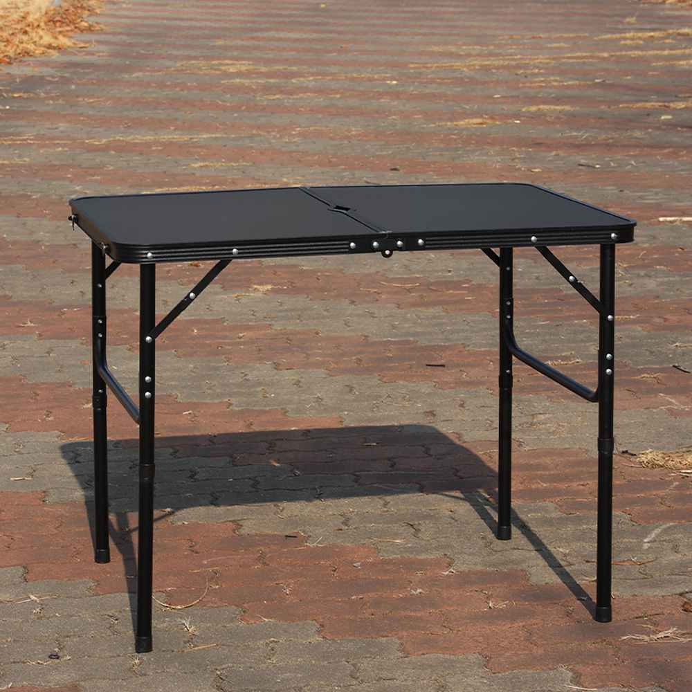 캠프빌리지 3단 높이조절 폴딩 캠핑 테이블, 블랙 61,080원