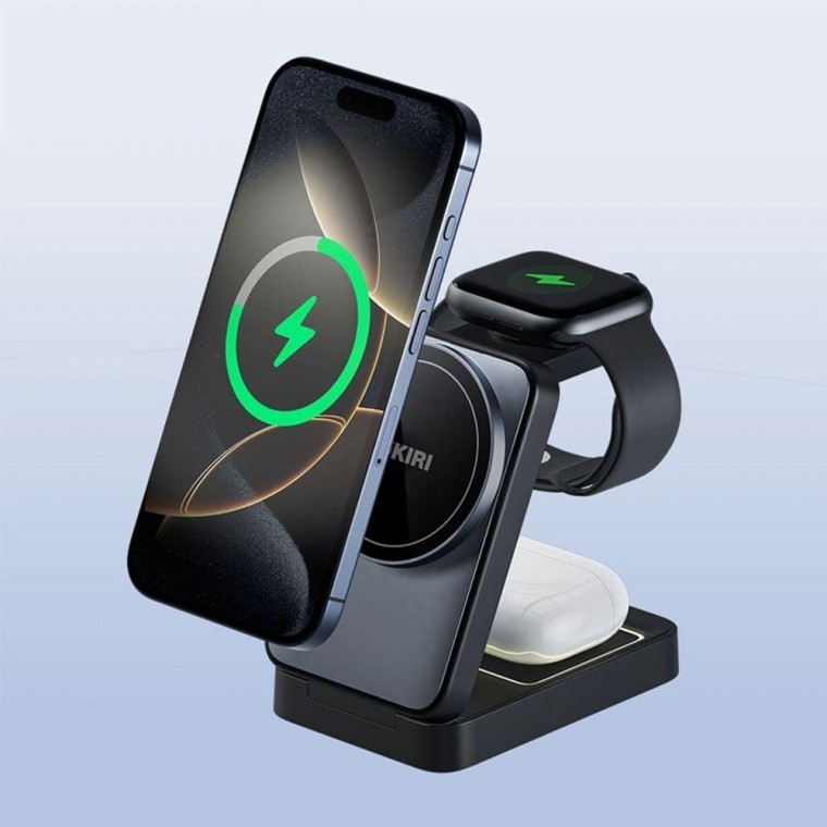 맥세이프 갤럭시 폴딩 호환 무선충전기 워치 3in1 거치대 호환 마그네틱 코끼리 충전기 고속, 1개, 블랙 121,780원