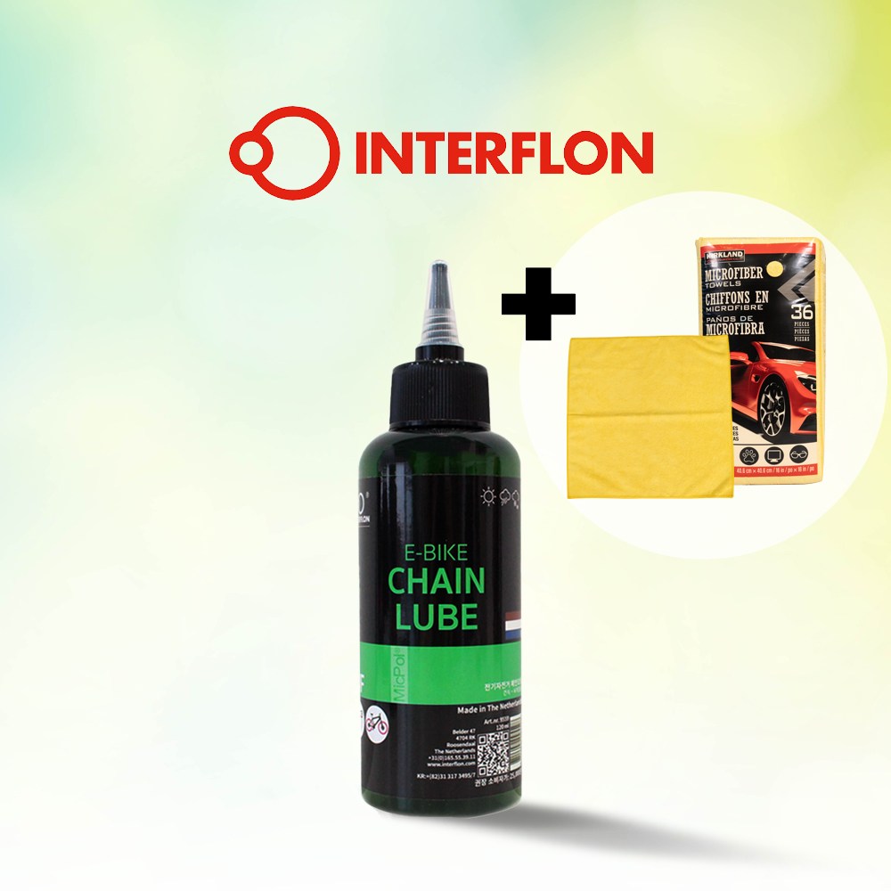 인터플론 루브 TF 전기자전거 E-bike 체인 오일 건식 윤활유 120ml + 세차타올 1매 15,000원