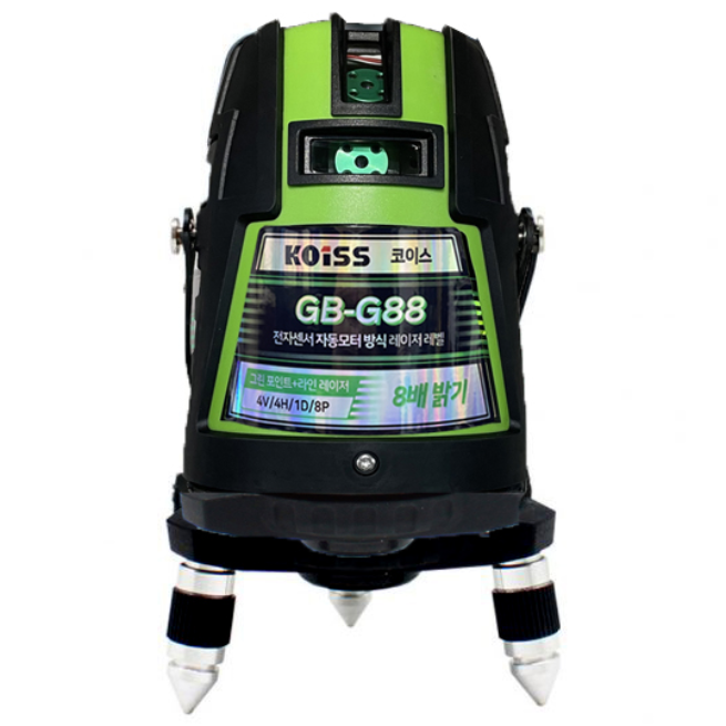 코이스 KOISS GB-G88 8배밝기 8포인트 그린 전자식자동 레이져레벨기 수기 일본 SHARP 다이오드, 1개 383,000원
