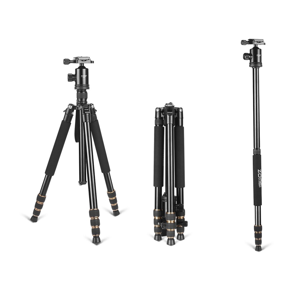 캐논 EOS R6 Mark3 호환 트래블러 볼헤드 Z668 휴대용 4단 헤드분리 삼각대 최대 지지하중 16KG 모노포드, 단일상품 81,000원