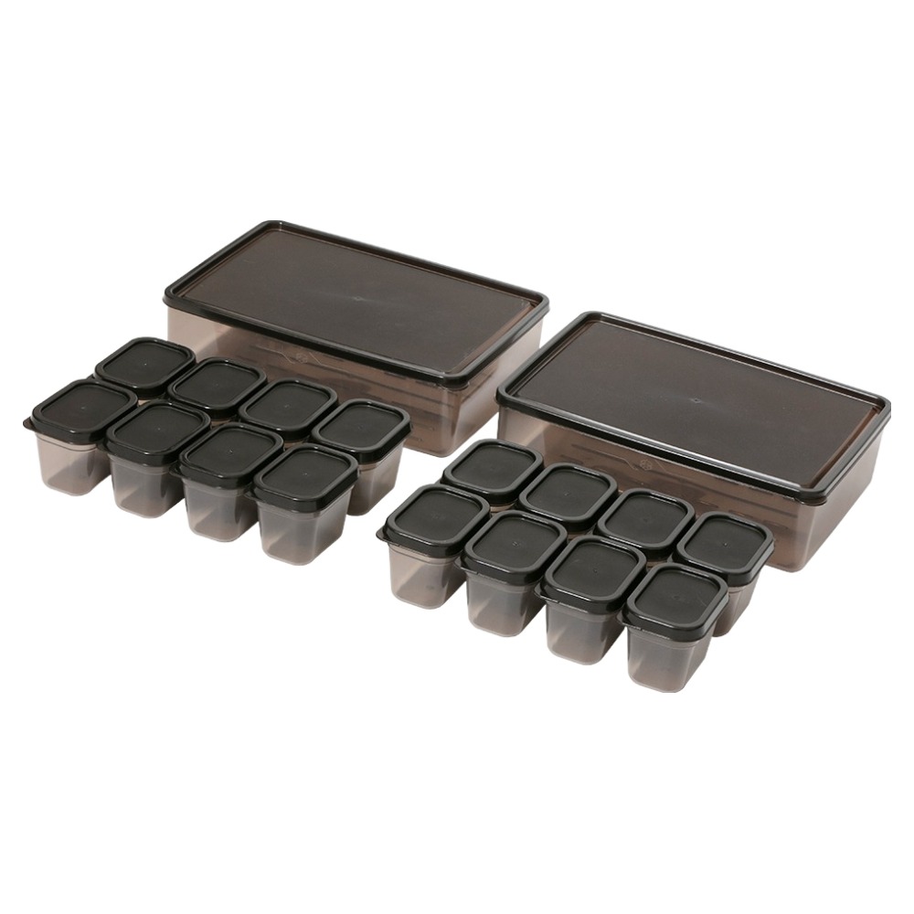 비트리 휘어지는 냉동실 정리용기 2.3L x 2p + 큐브용기 100ml x 16p 세트, 1세트 36,800원