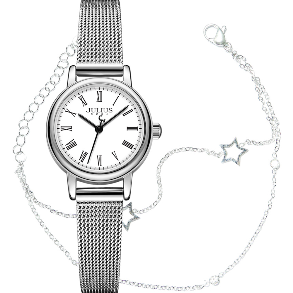 쥴리어스 여성용 로마자 손목 메쉬시계 JA-1337 + 케이스 + 메탈밴드 공구 세트 27,800원