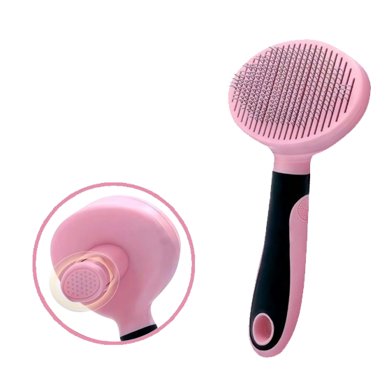 모아펫 반려동물 브러쉬 원터치 슬리커, 라이트핑크, 1개 9,250원