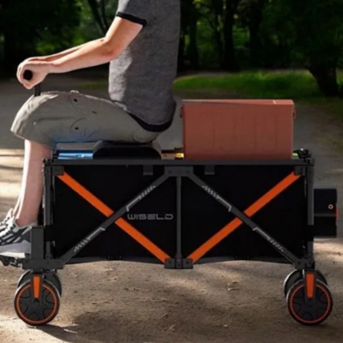 CampTrail 폴딩 전동웨건 접이식 전동카트 켐핑카트 캠핑웨건 대형웨건 핸드카트, 1개, CampTrail 스포츠에디션 1,380,000원