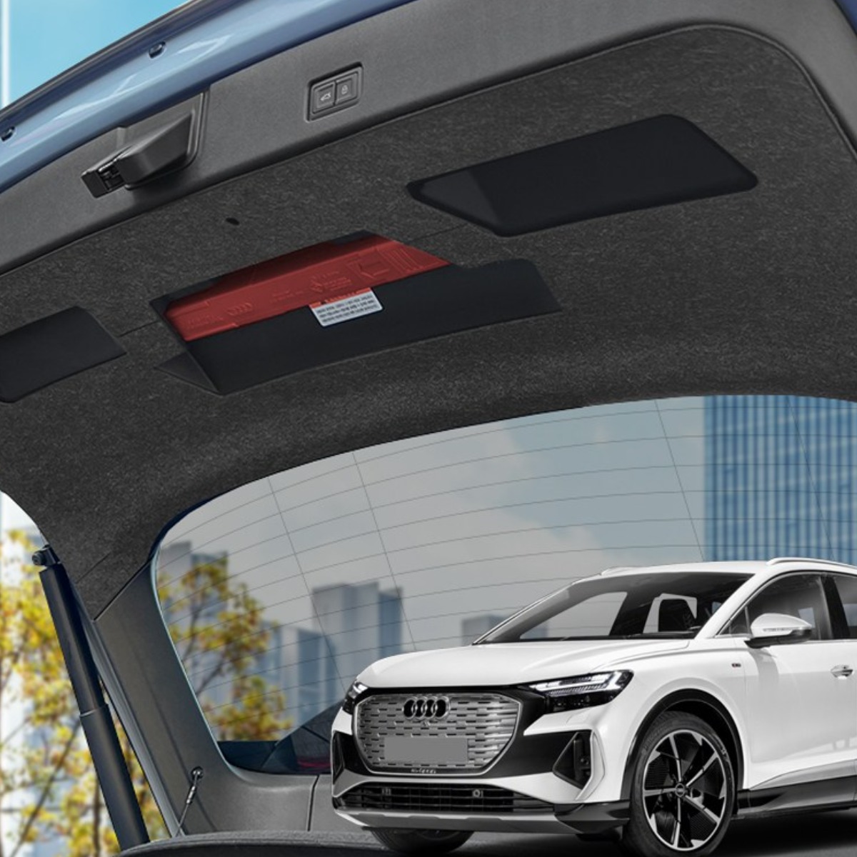 레이든스토리 Q4 이트론 E트론 도어커버 자동차 실내 스크래치 방지 몰딩 보호 용품 30,000원