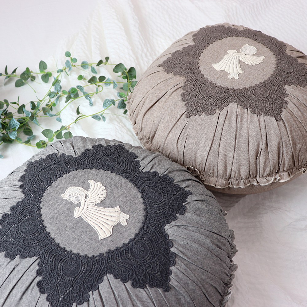 집에 천사 자수 원형 호박 거실 쇼파 쿠션 42,000원