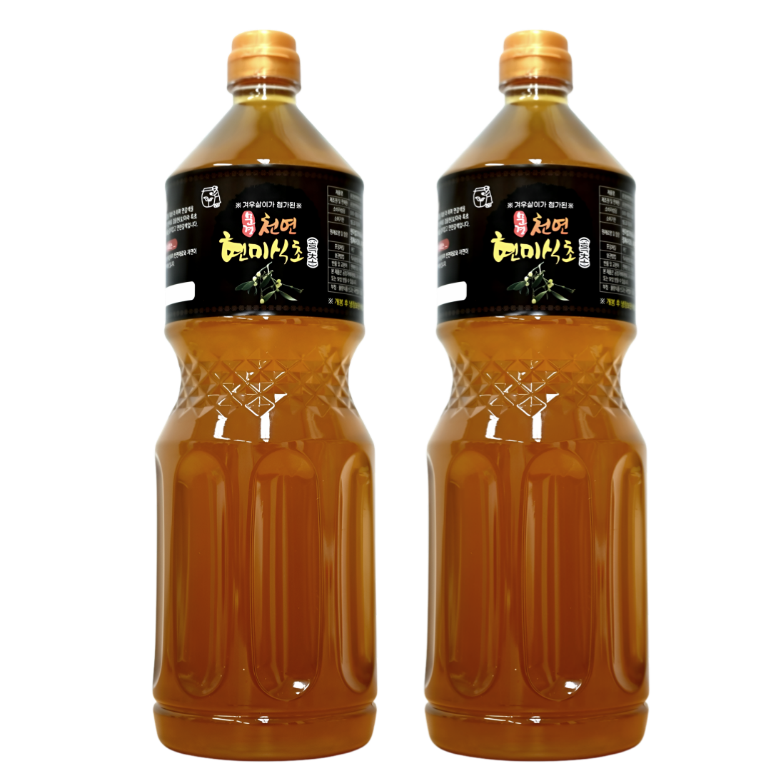 현미흑초 1.8L 2년숙성 천연 발효 현미 식초 / 겨우살이 첨가, 2개, 1.8L 56,000원