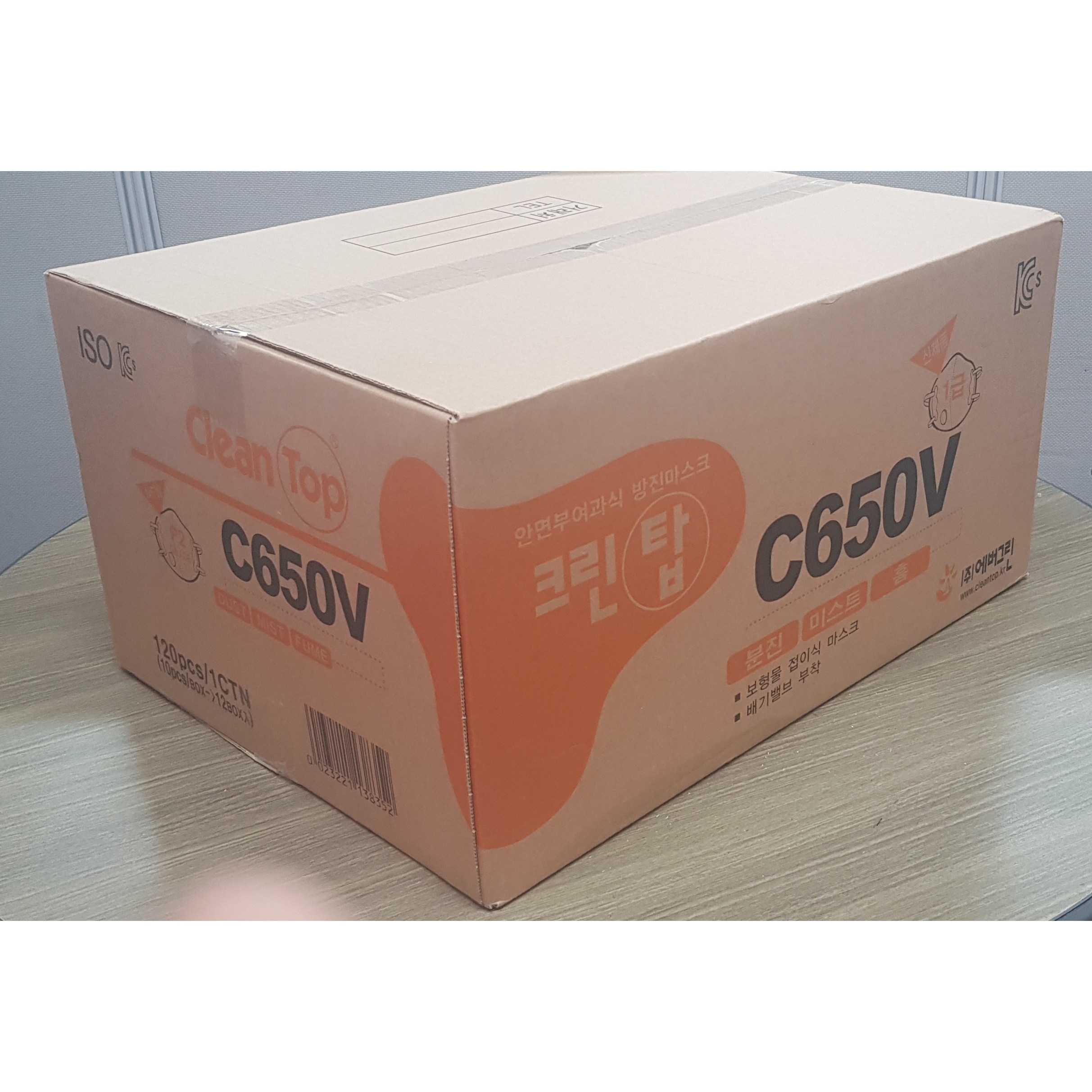 크린탑 1급방진마스크 C650V (1박스10개입), 120개, 단일 색상 190,150원