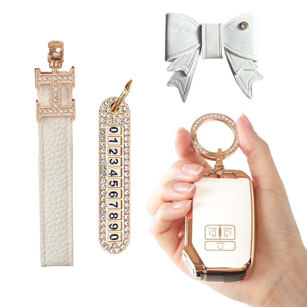 기아 차키케이스 기아 키커버 기아 키홀더 호환 기아 스마트키케이스, C/화이트/(2번), 현재가 29,800원