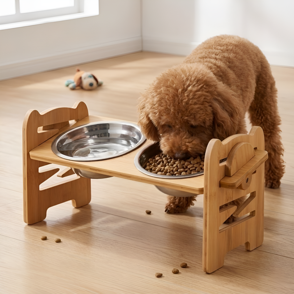 PEBBI 강아지 고양이 각도 조절 높이 조절 밥그릇, 1개, 실버 23,000원