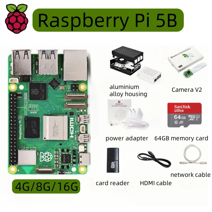 Raspberry Pi 5B 4G/8GB 세대 개발 보드 LINUX Suite 컴퓨터 AI 프로그래밍 마더보드 5 490,300원