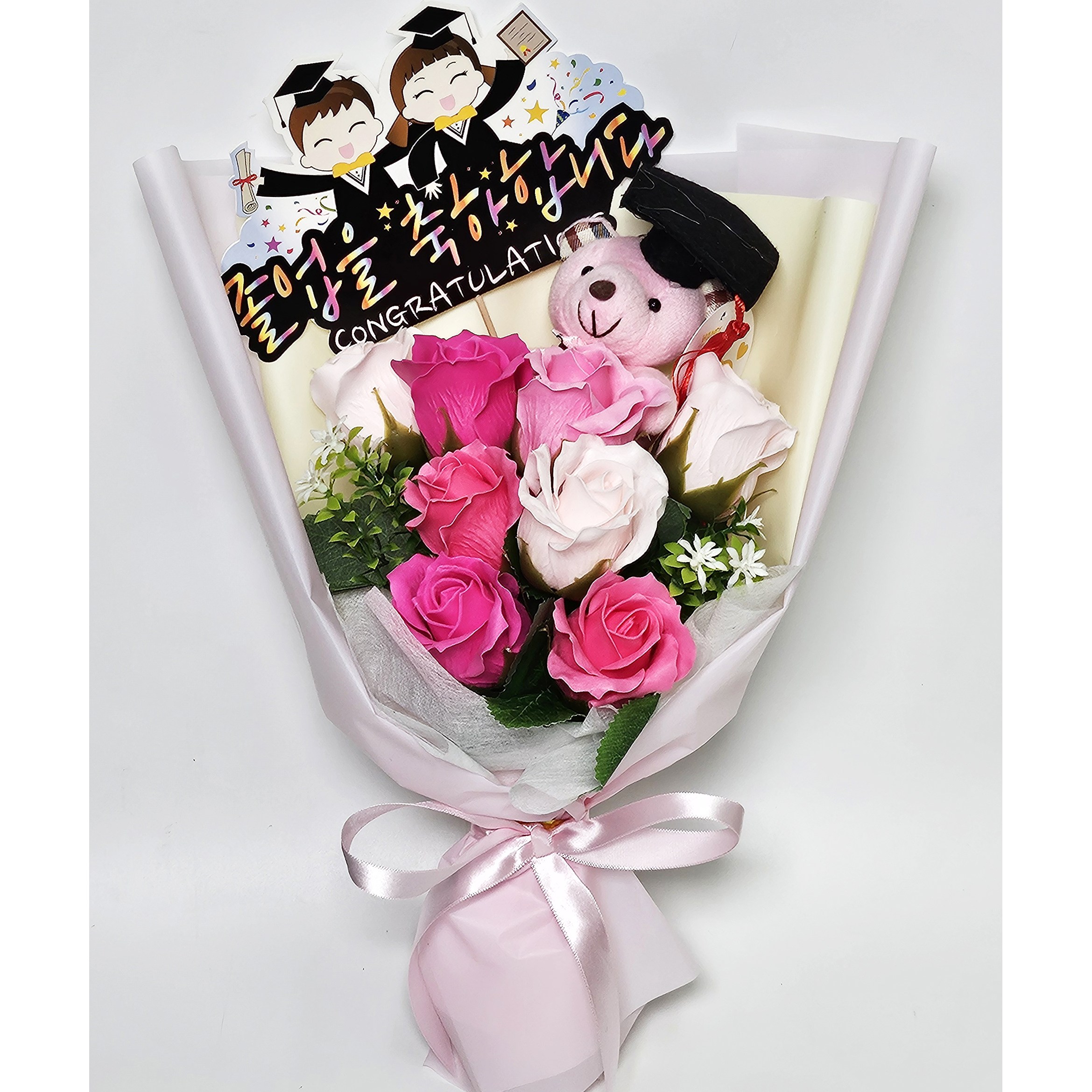 학사모 곰인형 비누꽃다발 졸업식 토퍼(피켓) 18,900원