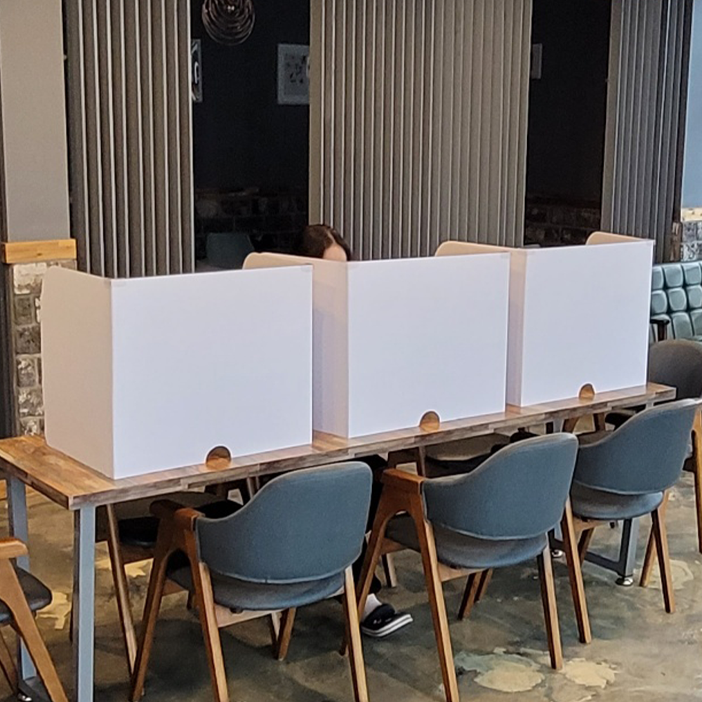 골판지 칸막이 사무실 파티션 책상 칸막이 접이식 종이 가림막 독서실 가림판, 화이트 7,900원