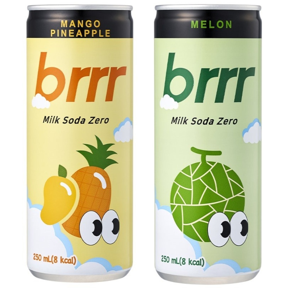 부르르 밀크소다 제로 메론 and 망고파인애플 각각 30CAN, 60개, 250ml 33,220원