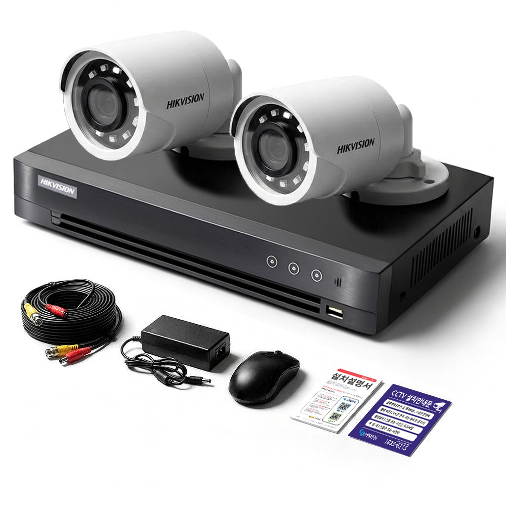 세계1위 하이크비전 200만화소 CCTV 녹화기 풀세트 HDD 1TB 하이박스 포함 보안용 카메라, 1개 152,000원