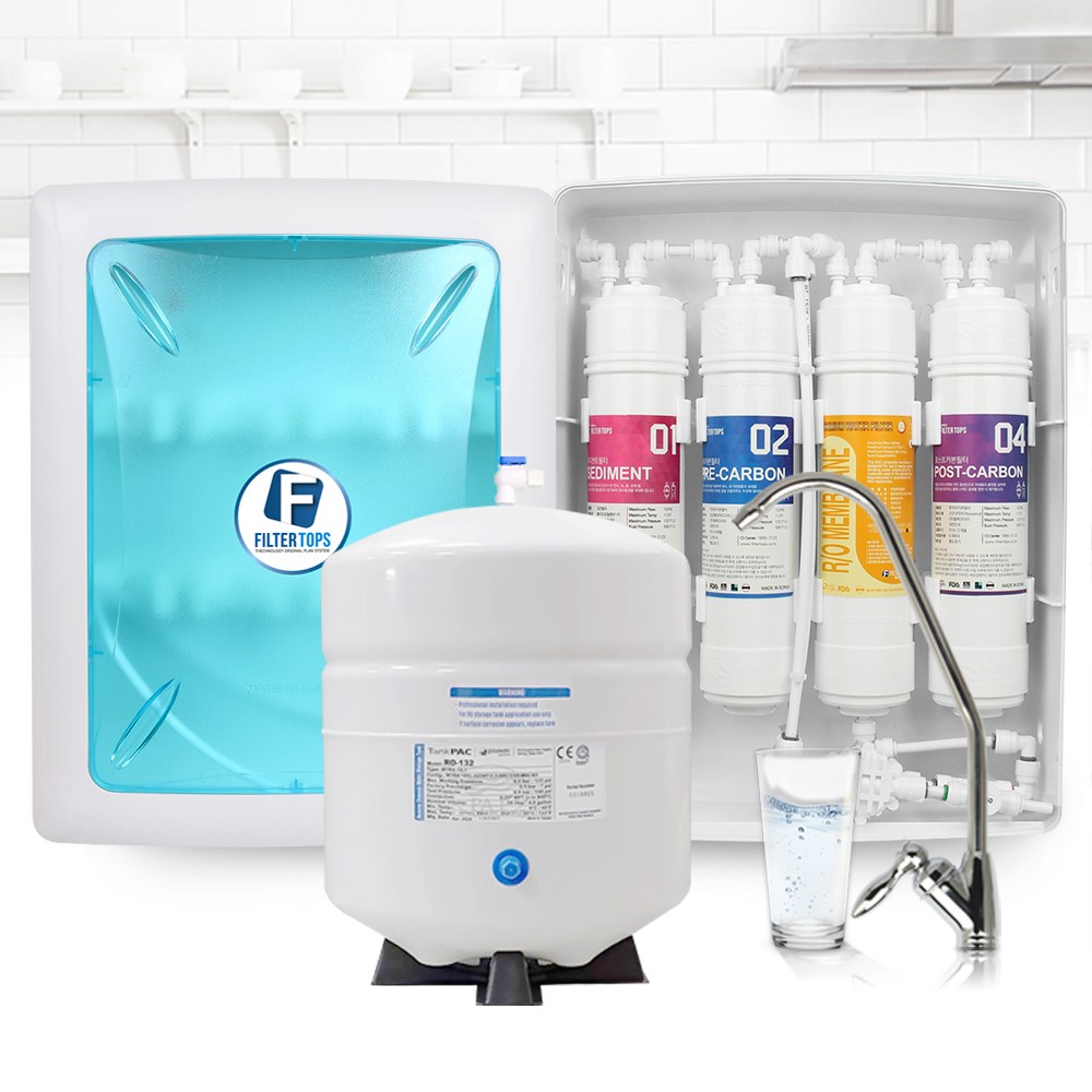 고품질 RO멤브레인 지하수겸용 역삼투압 언더싱크 DIY세트 FTN-1200, 2년세트(8+4+1+2)-고급소형아답터 추가 218,700원