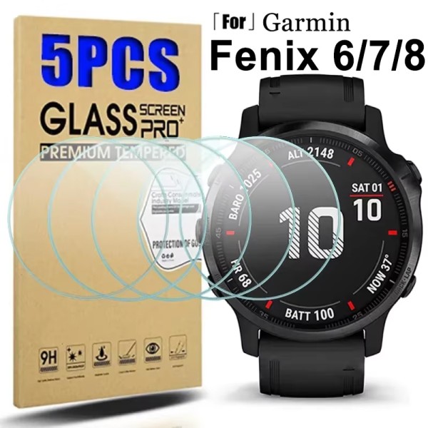 Garmin Fenix 8 7 7S 7X 6 6S 6X Pro 사파이어 HD 화면 보호기 필름 43/47/51mm Smartwatch 용 강화 유리 7,600원