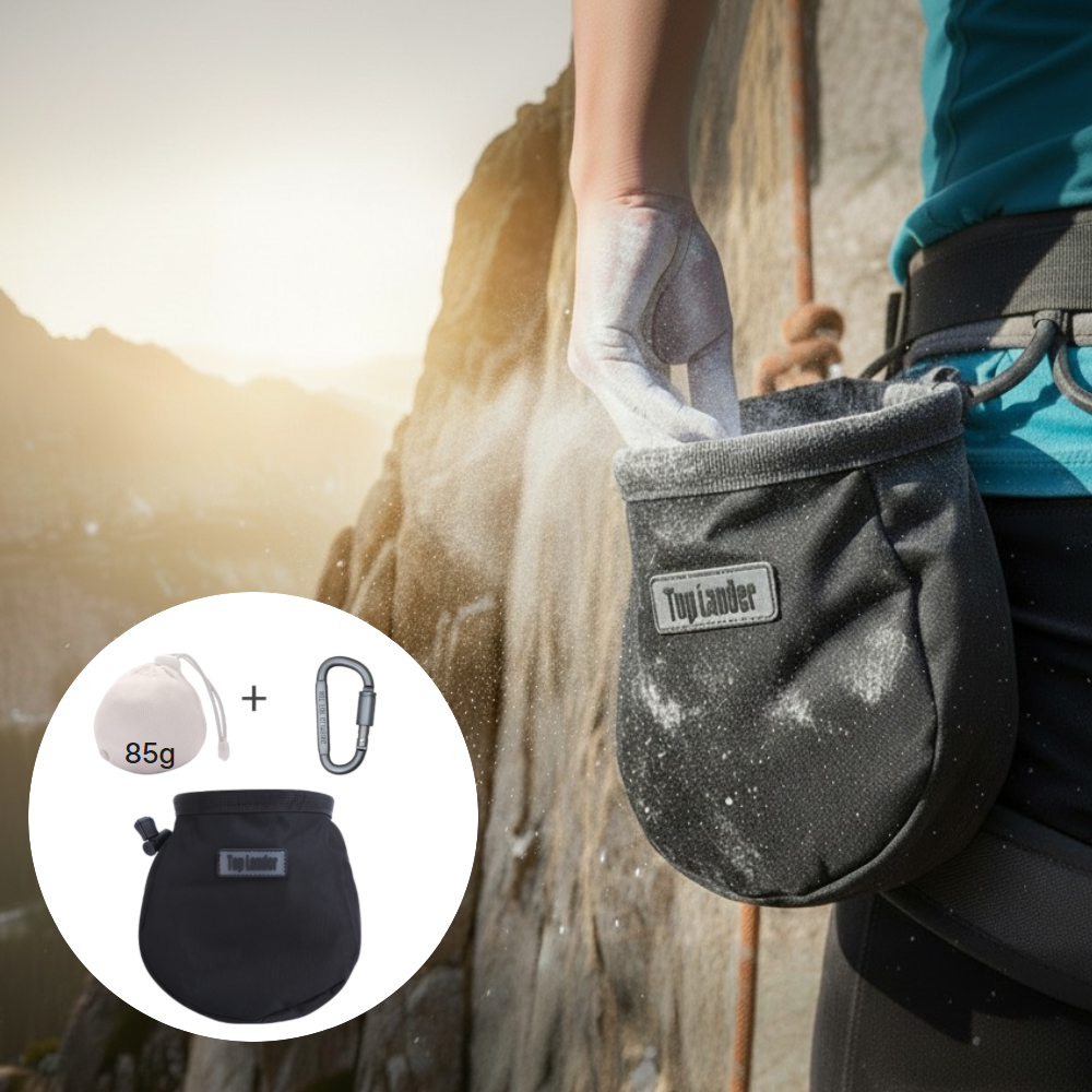 브레베네 클라이밍 초크백 볼더링 암벽등반 미끄럼 방지 필수템, 블랙 15,900원