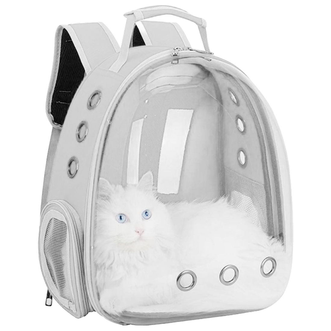 우아지오 반려동물 투명 외출가방 우주선 백팩, 1개, 그레이 16,500원