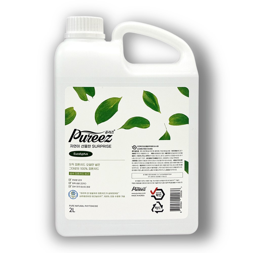 편백수가 아니라 진짜 피톤치드, 퓨리즈 피톤치드 유칼립투스 2리터 리필, 1개, 2L 39,900원