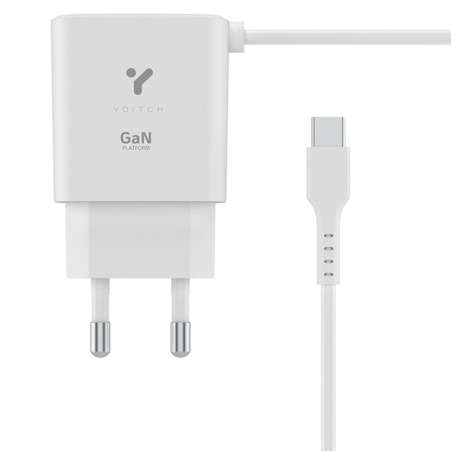 요이치 GAN 25W PD PPS C타입 일체형 초고속 충전기 120cm, 화이트, 1개 6,800원