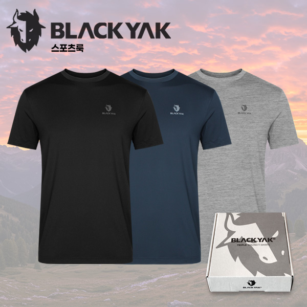 블랙야크 반팔티셔츠 1+2 기능성 라운드티 흡한속건 남녀공용 48,900원