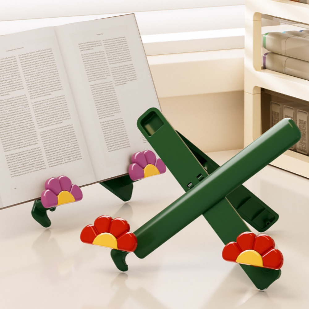 르뱅블루 휴대용 접이식 플라워 북 스탠드, 레드, 현재가 10,000원