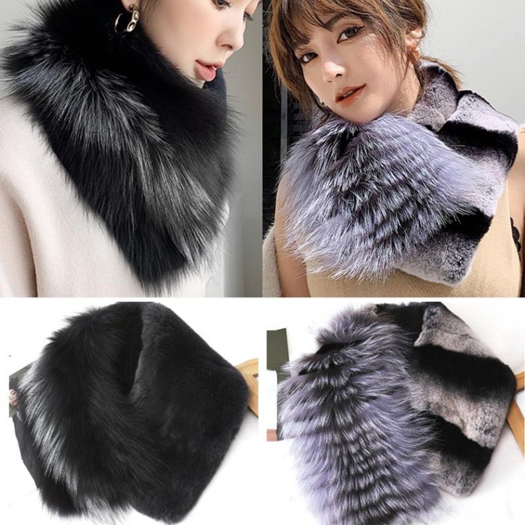 직수입 폭스 여우털 렉스 퍼 목도리 겨울 머플러 넥워머 155,390원