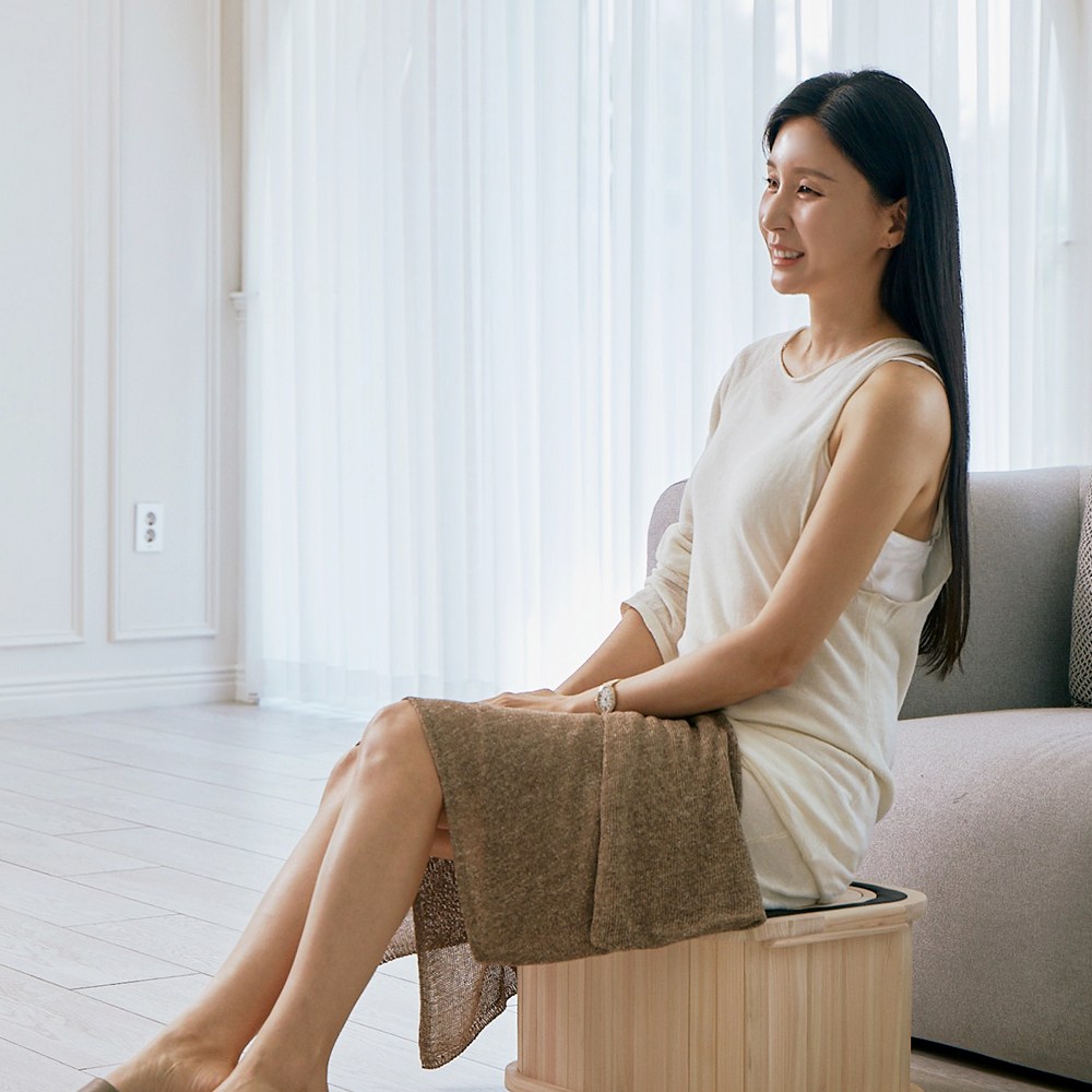 발족욕기 편백나무 건식족욕기 좌욕기 홈사우나 족욕좌훈 전기온열 찜질기 219,000원