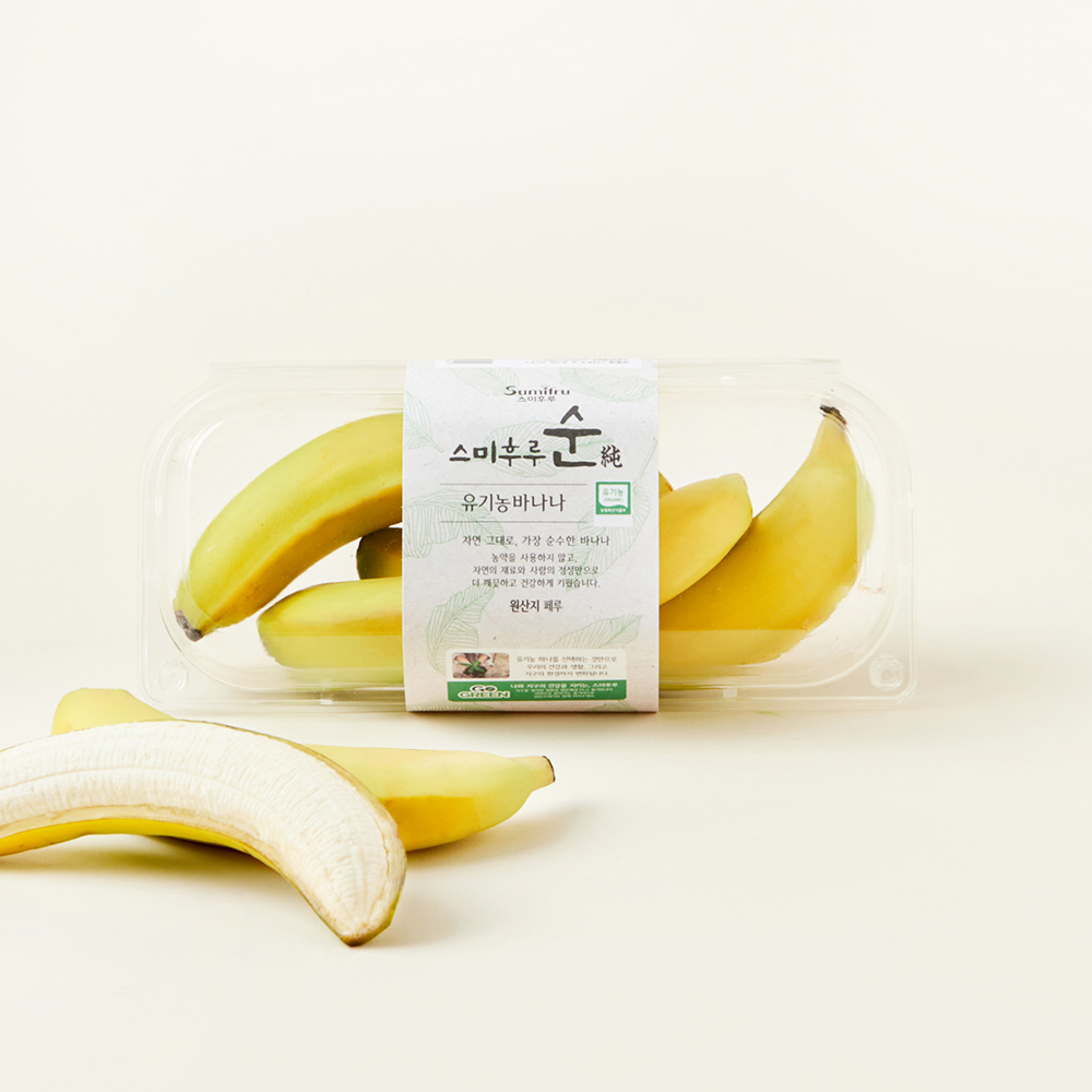 [로켓프레시] 스미후루순 유기농 인증 바나나 3~4입 2,900원