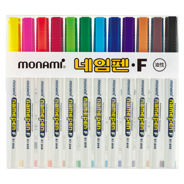 모나미 중간글씨용 네임펜 12색 세트 9,900원