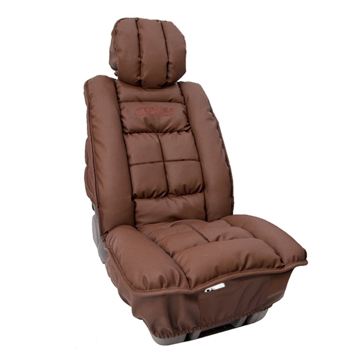 차량용 리무진 시트커버 가죽시트 운전석 조수석 뒷좌석 승용차 SUV 화물차 사계절, 1개, 브라운 - 운전석/조수석 54,930원