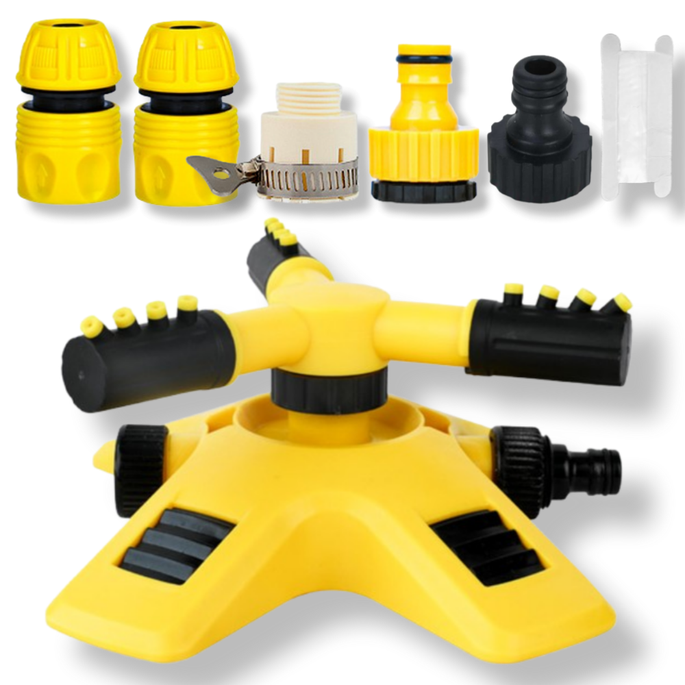 가드닝타쿠 고급형 자동 회전 강력 스프링쿨러 부속품 포함 올인원 세트 14,790원