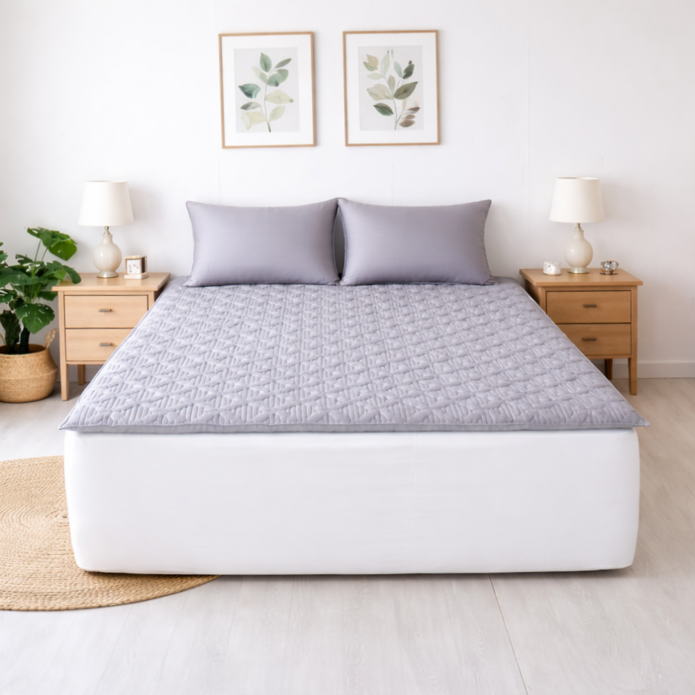 사계절 돌 흙침대 침대토퍼 패드 매트리스 슈퍼싱글 퀸 킹사이즈, 그레이 79,900원