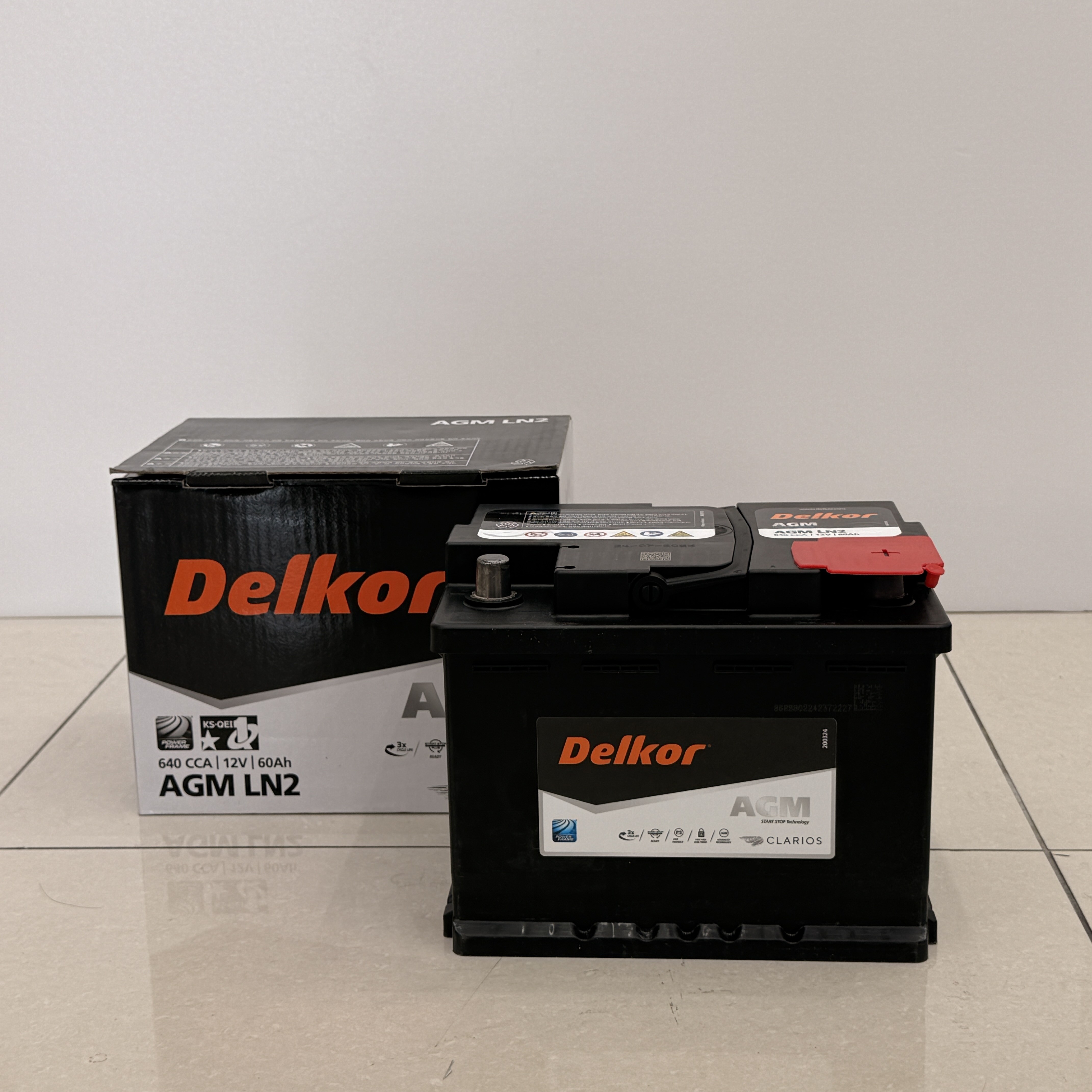 델코 AGM60-DIN LN2 자동차 차량용 배터리 셀토스 아반떼CN7 코나 XM3 스토닉 더뉴스파크 캐스퍼 레이 베뉴 공구 무료 대여 폐전지반납 85,500원