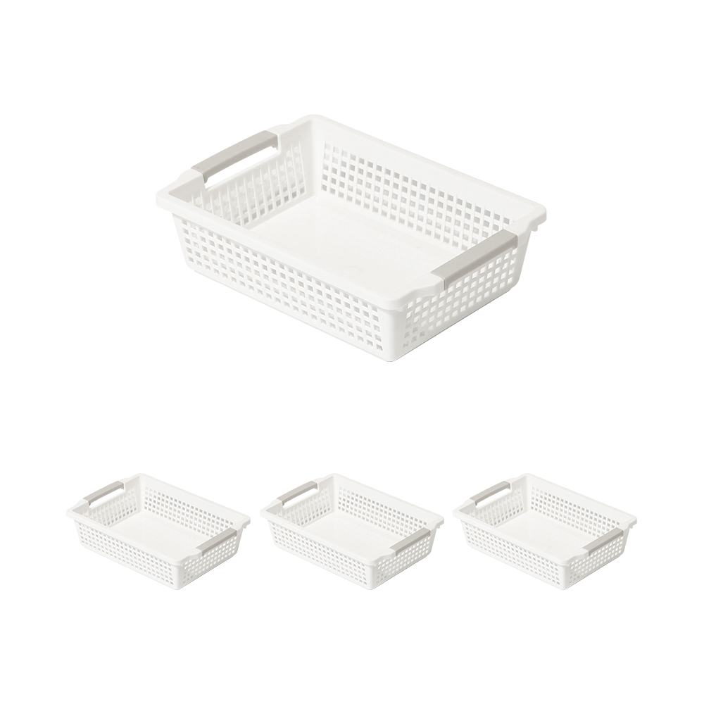 창신리빙 라이프바스켓 A형, 4개, 화이트 8,400원