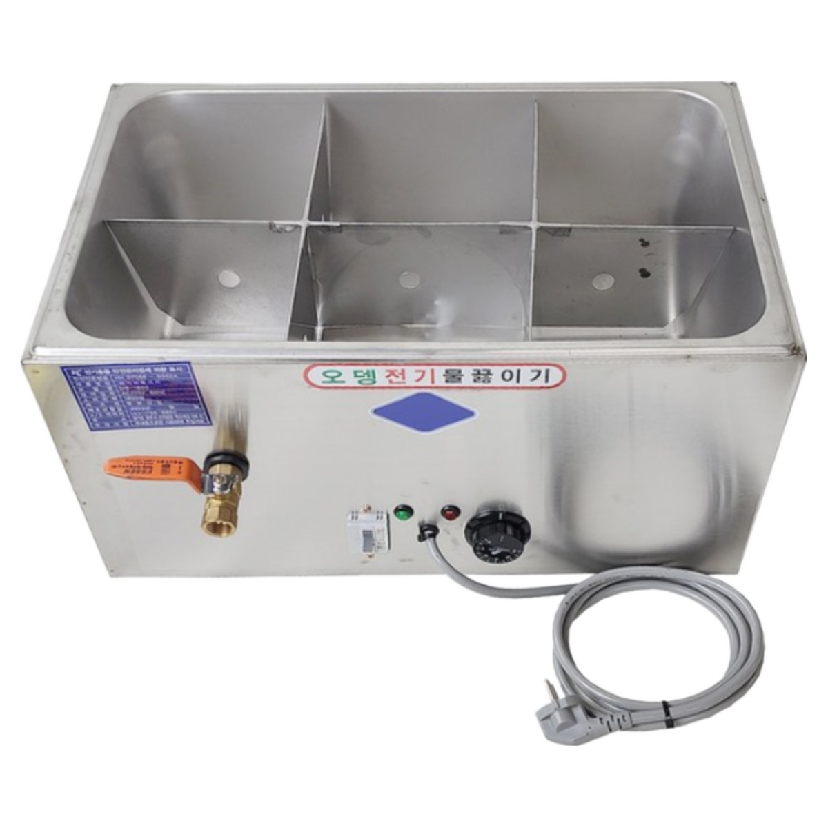 토탈리빙 전기오뎅통/전기순대통/만두찜기/종류선택/어묵통/순대찜기/만두기계/어묵탕기계/오뎅기계, 전기오뎅통6구(일체형) 189,000원