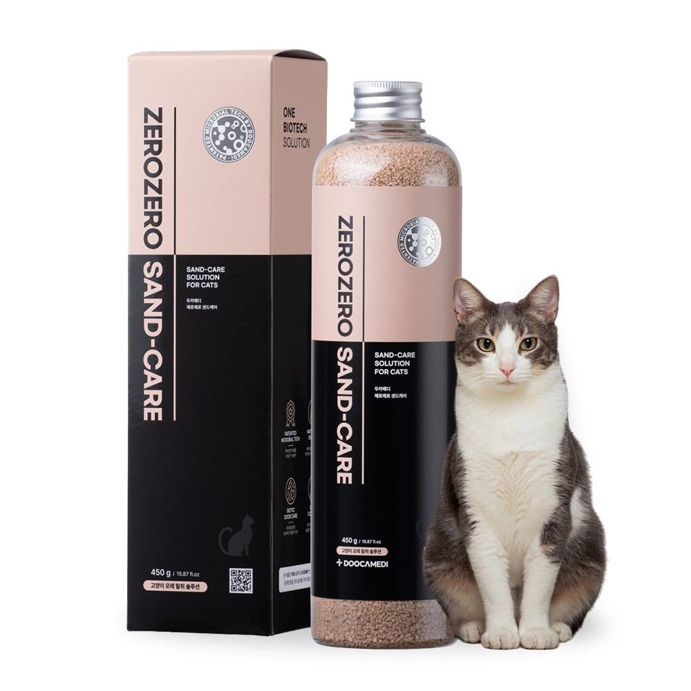 두카메디 제로제로 샌드케어 포 캣 고양이 모래 냄새 탈취 냄새제거제, 1개, 450g 6,900원