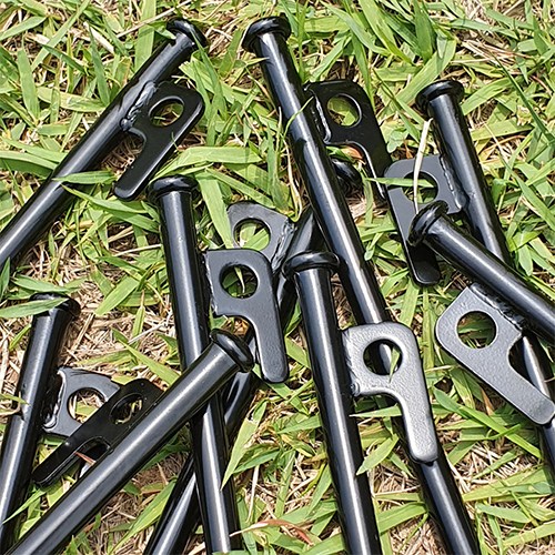 마평뜰 캠핑 단조팩 낱개 블랙 크롬 20cm 30cm 40cm+야광링 증정 2,000원