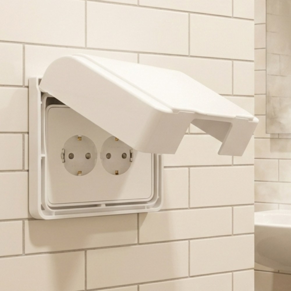 집템 무타공 가로형 콘센트 방수 안전커버 가리개 7,740원