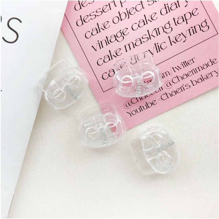 헤세드 (NEW) 돼지코 2구 25mm 스토퍼, 투명, 60개 8,900원