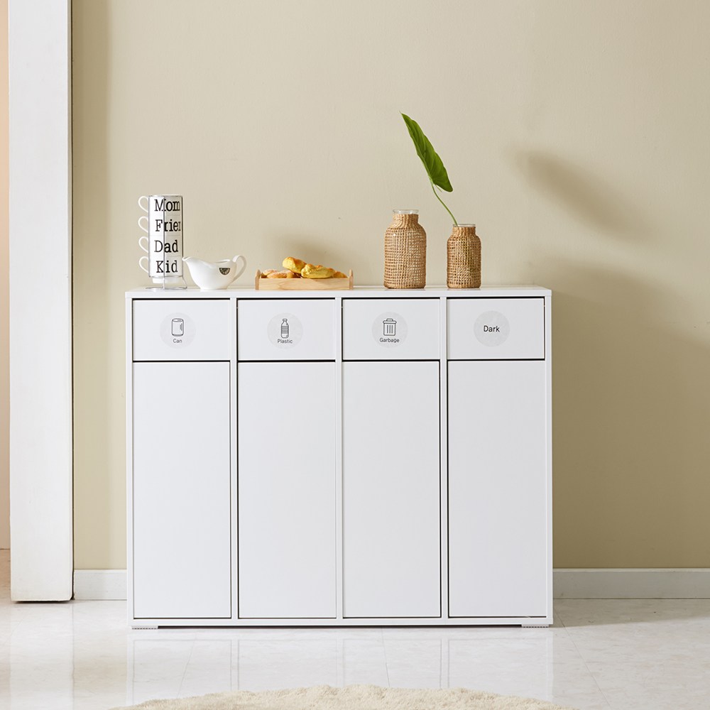 해해동동 LPM베니트 쓰레기분리수거함 4칸 1060, 화이트 139,520원